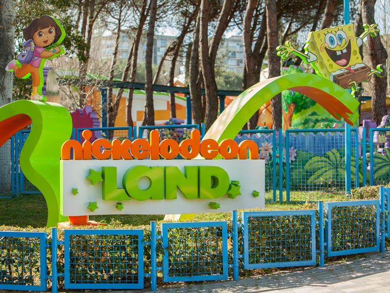 niceklodeon land at the theme park in madrid