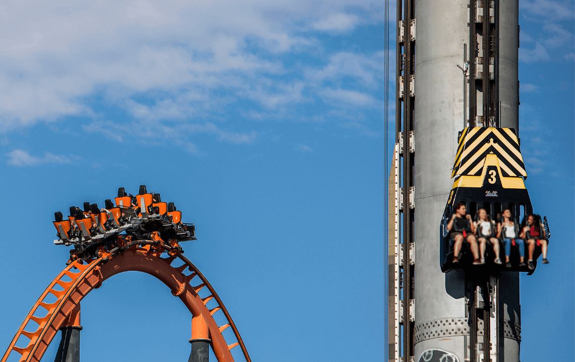 Abismo y Lanzadera de Parque de Atracciones de Madrid